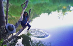 Daniela Villegas Hiking Malibu