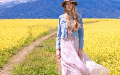 Desafiando esta preciosa tormenta de primavera en España, llega al Blog De Los Angeles: FASHION BY LETI, inspiración europea para el nuevo continente. Para nuestras primeras fotos juntas, Leti eligió este conjunto boho-chic: vestido largo de flores con transparencias de Sphera, sombrero y chamarra de H&M, y zapatos "prestados" del armario de su hermana.